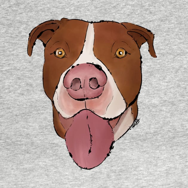 Happy Pit Bull: Sammy by rmcbuckeye